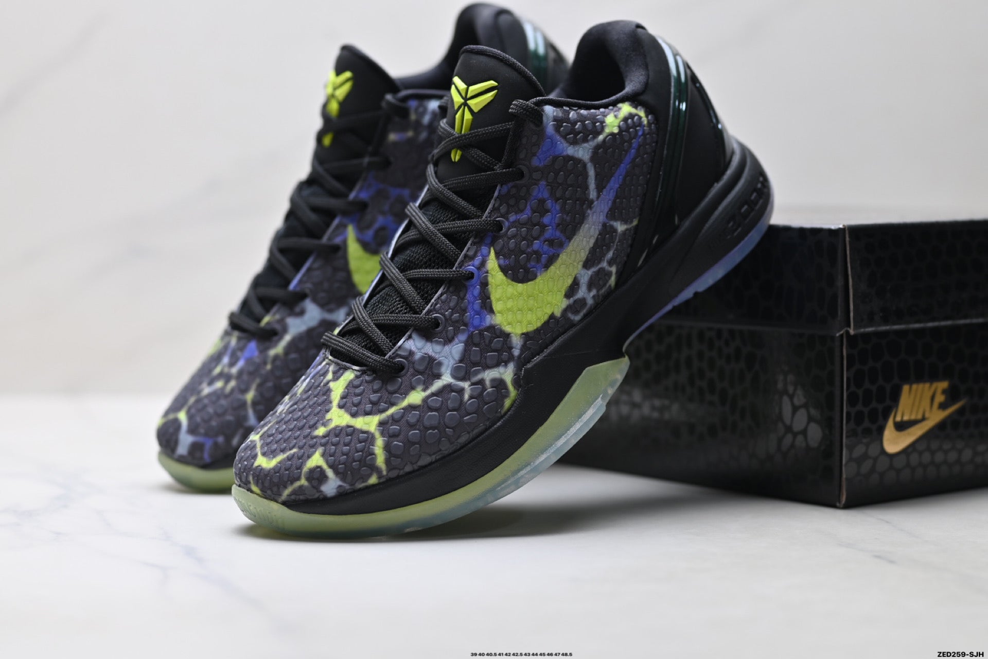 Nike Kobe 6 Protro Low-Top Basketball Shoes – Black Volt