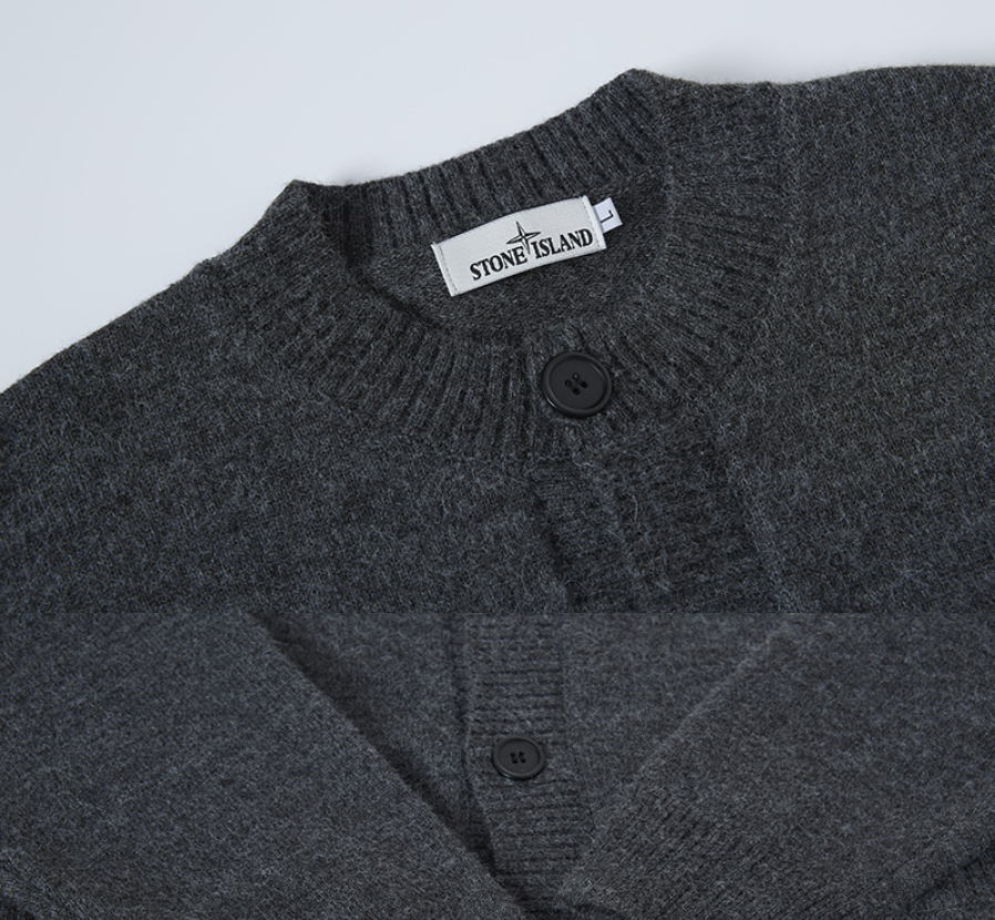 Stone Island Badge Knit Cardigan