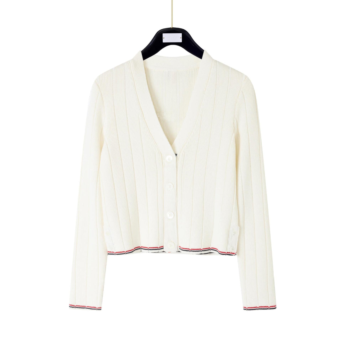 Cotton wool knitted cardigan - Image 16
