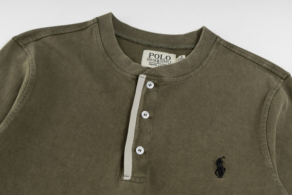 Ralph Lauren Pony Embroidered Henley Long-Sleeve T-Shirt