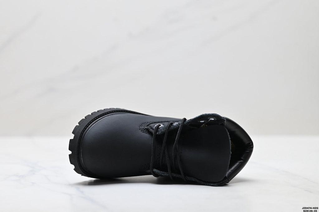 Timberland Black Kids Premium Leather Boot - detail image 2