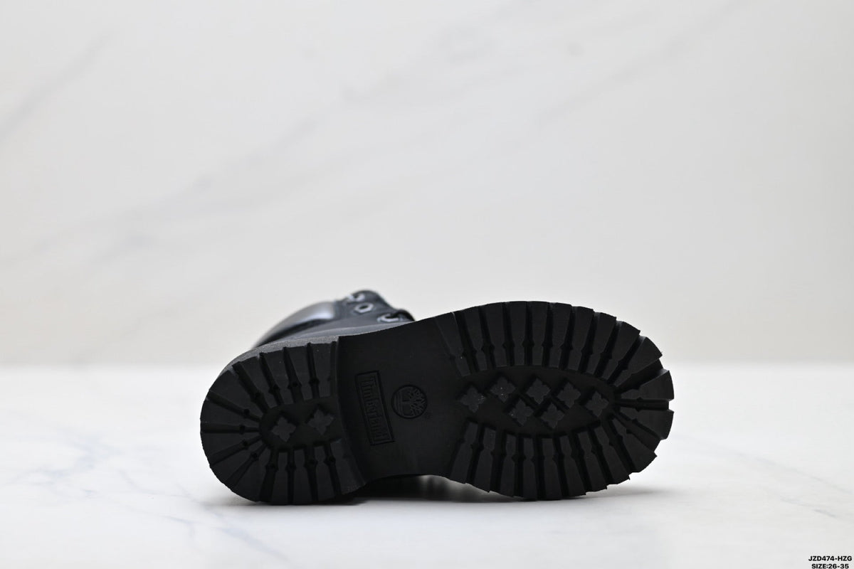 Timberland Black Kids Premium Leather Boot - detail image 9