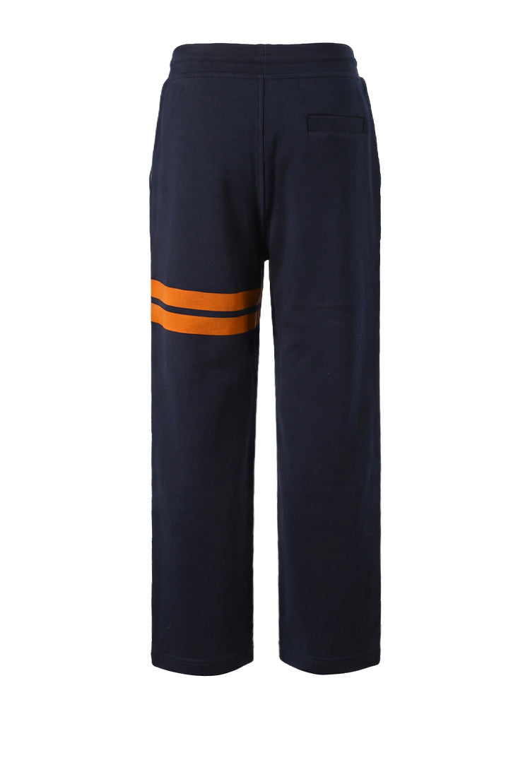 Thom Browne Style Casual Unisex Sweatpants with Signature Four-Bar Detail - Image 6