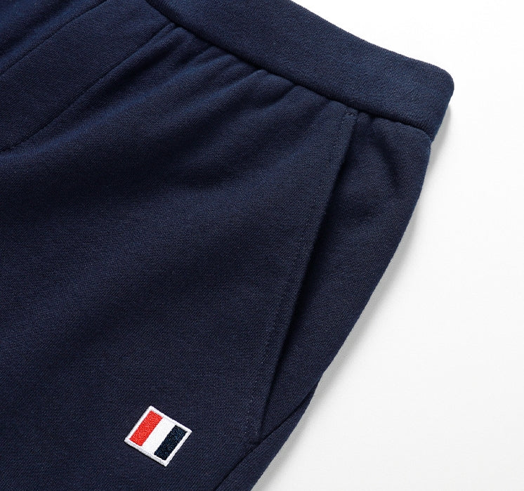 Thom Browne Style Men's Casual Wide - Leg Pants - Cotton Signature Four-Bar Detail - Image 8