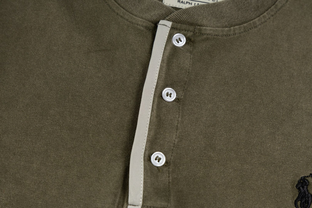 Ralph Lauren Pony Embroidered Henley Long-Sleeve T-Shirt