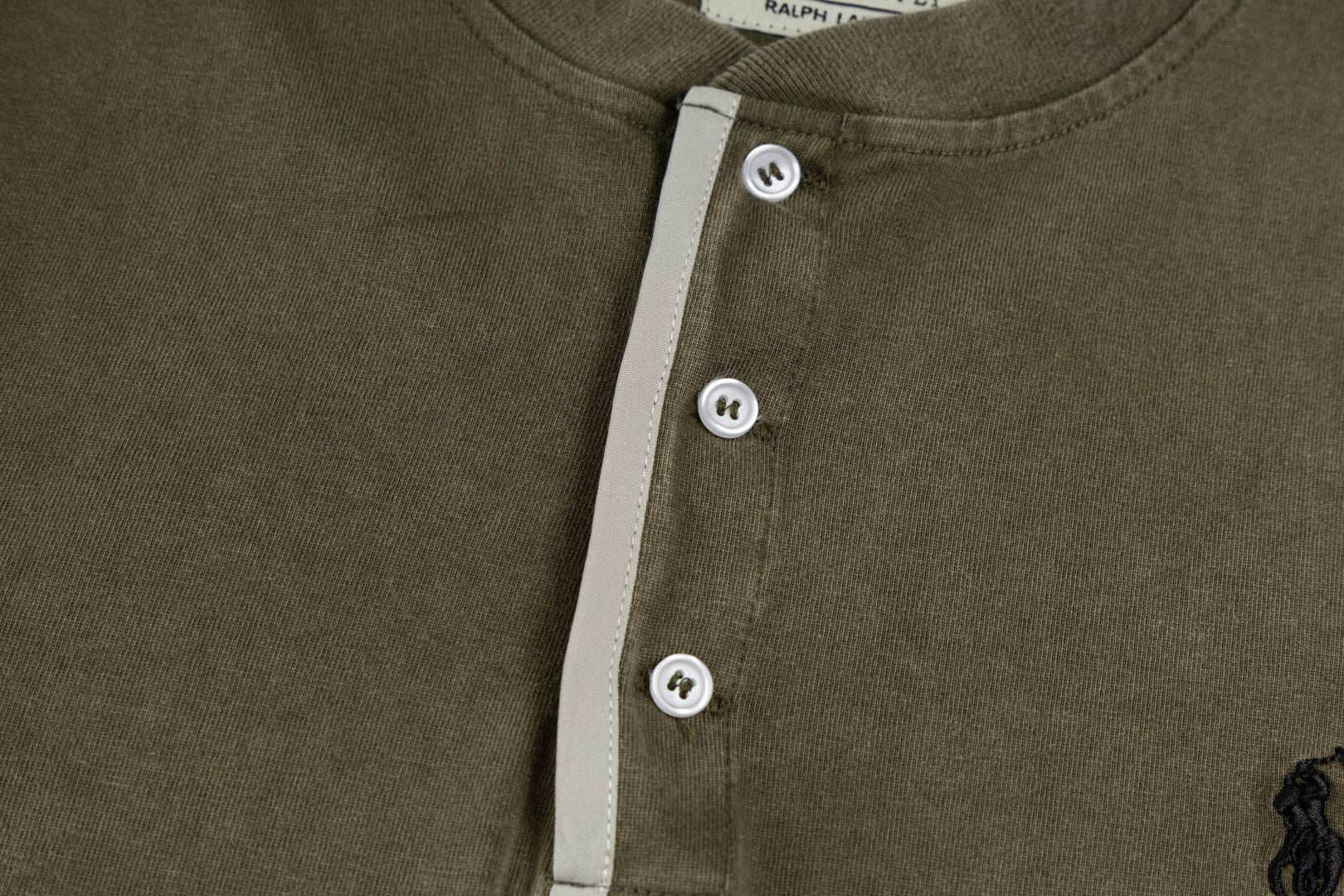 Ralph Lauren Pony Embroidered Henley Long-Sleeve T-Shirt