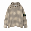 Stone Island 650g Tie-Dye Distressed Pullover Hoodie