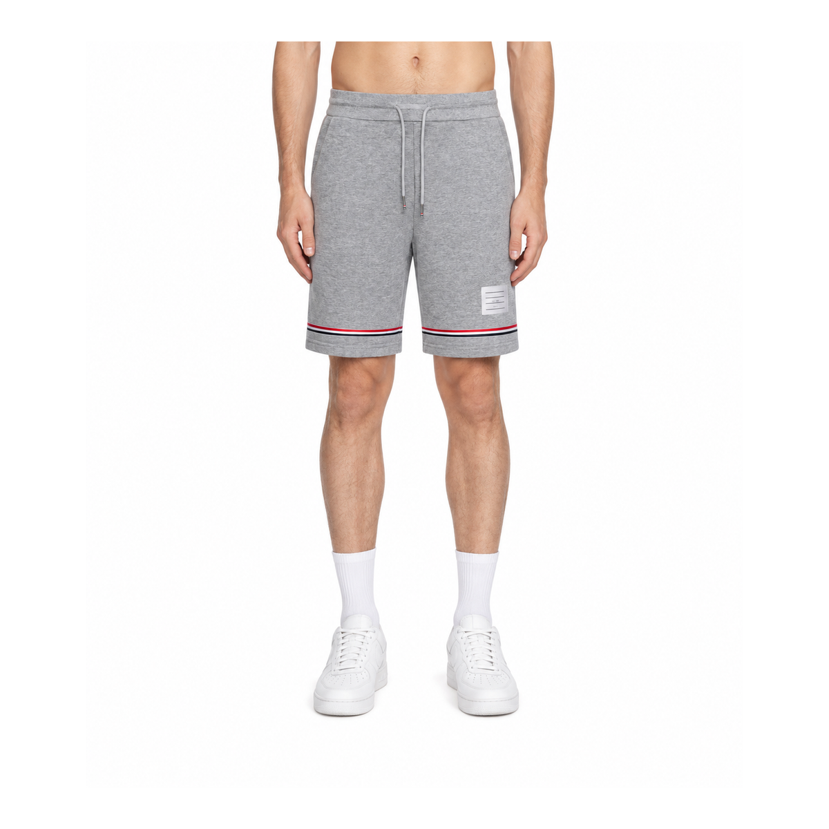 Thom Browne Style Tricolor ribbon unisex shorts - Main Image