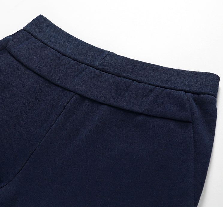 Thom Browne Style Men's Casual Wide - Leg Pants - Cotton Signature Four-Bar Detail - Image 10