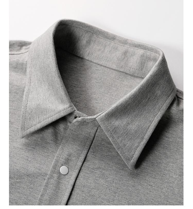 Men's long-sleeved shirt by Thom Browne, shirt detail view
