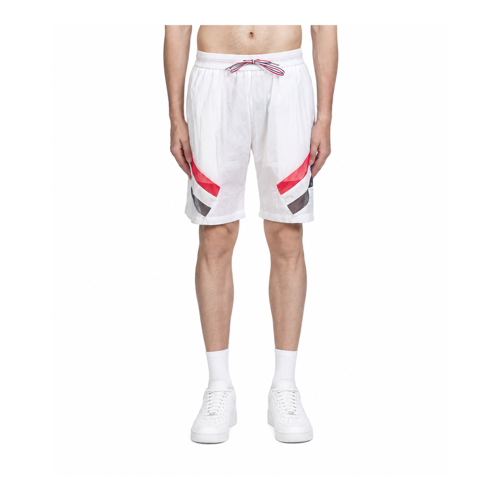 Thom Browne Style Men's diagonal striped beach pants - Main Image