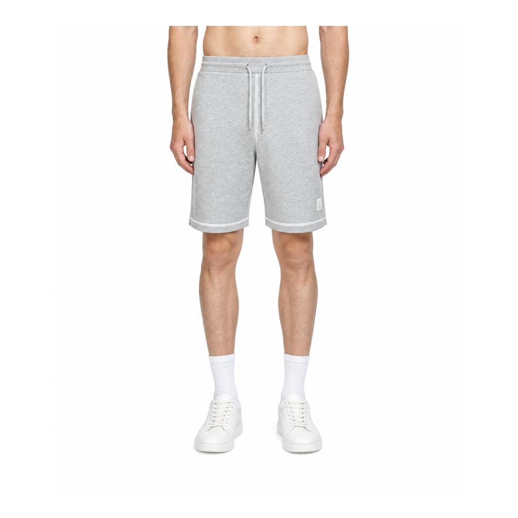 Thom Browne Style Men's shorts with Signature Four-Bar Detail - Main Image