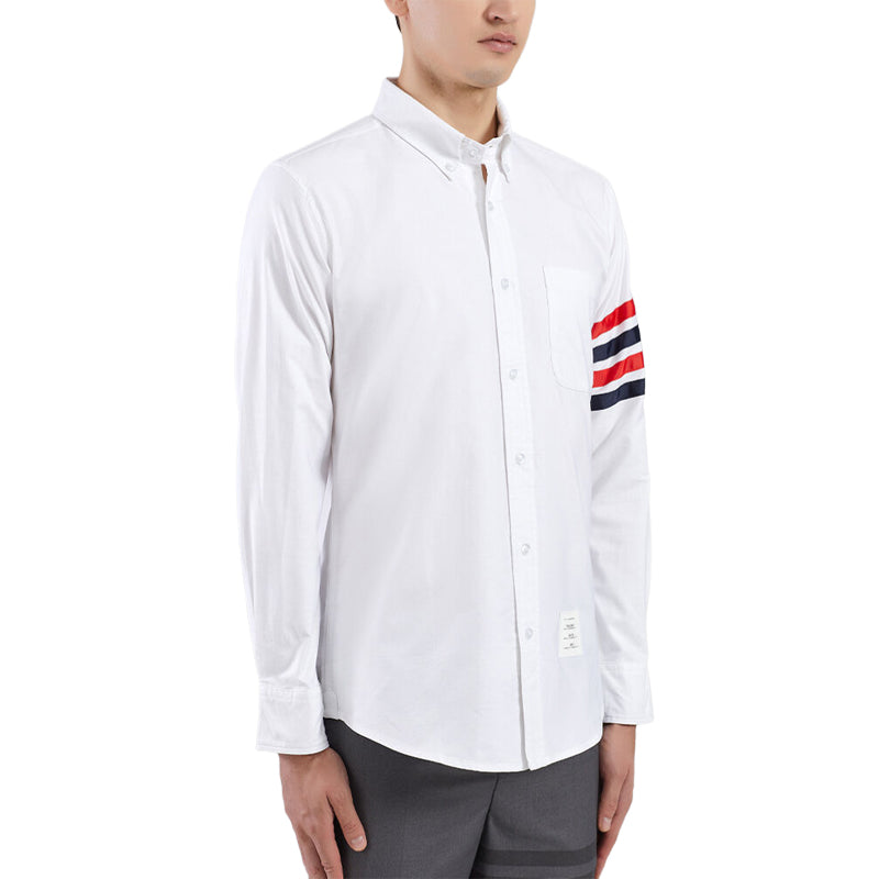 Casual Rainbow Shirt by Thom Browne, shirt detail view