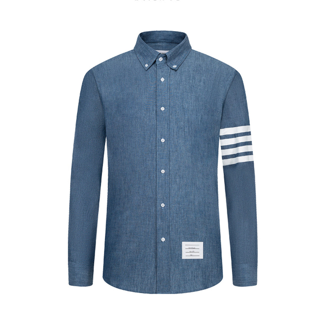 Oxford Shirt by Thom Browne, shirt detail view