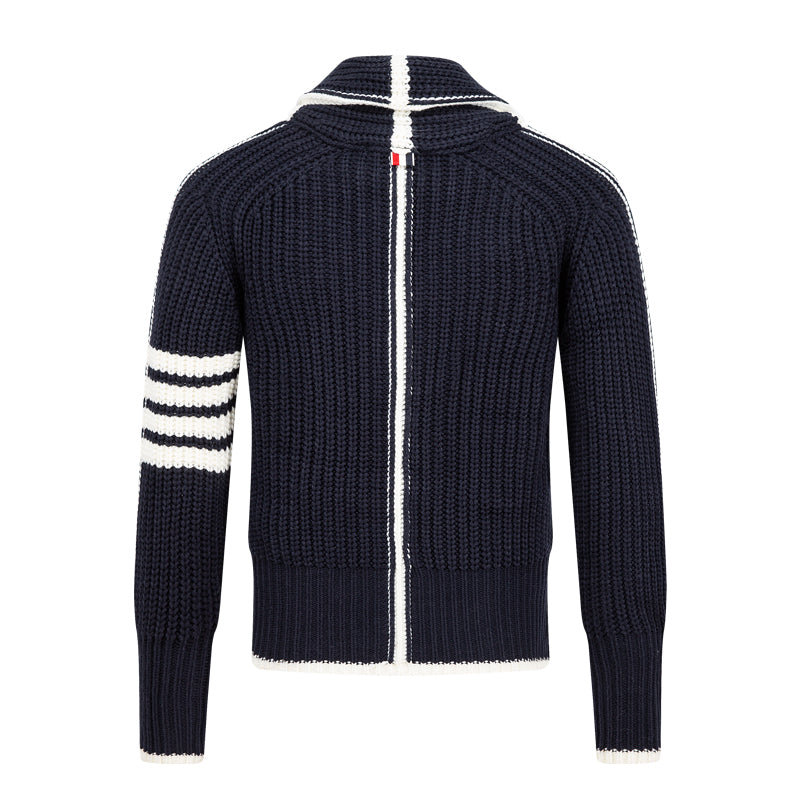 Men's Cardigan by Thom Browne, knitwear detail view