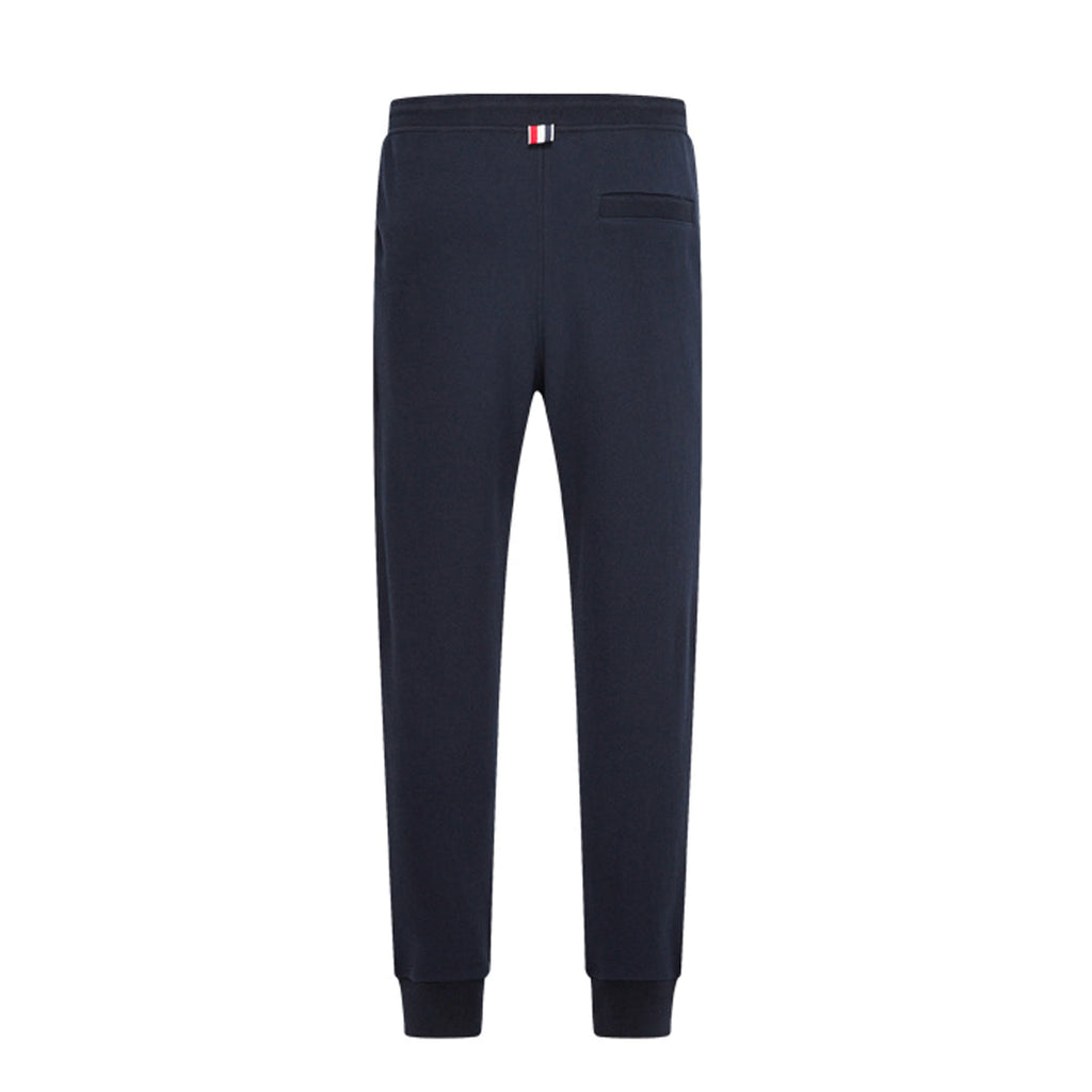 Thom Browne Style Unisex Sweatpants with Signature Four-Bar Detail - Image 2