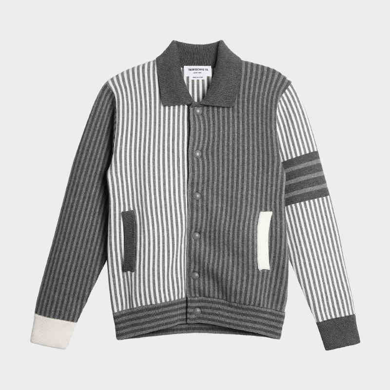 Plaids Knits Coats by Thom Browne, knitwear detail view