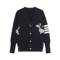 Animal Cardigans Knitwear by Thom Browne, knitwear detail view