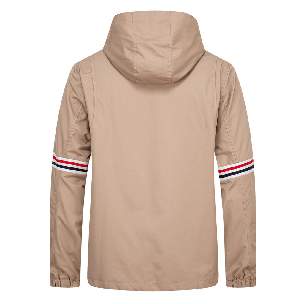 Men's Premium Trench Coat by Thom Browne, outerwear detail view