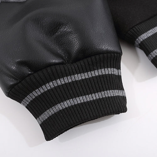 BAPE Leather Long Sleeve Baseball Jacket - image 9