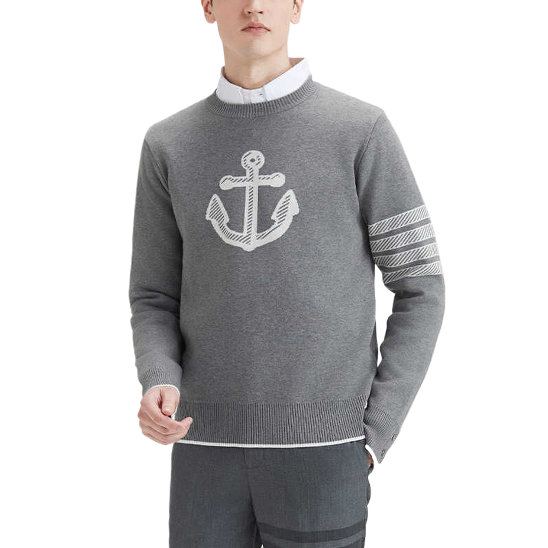 Anchor sweater by Thom Browne, knitwear detail view
