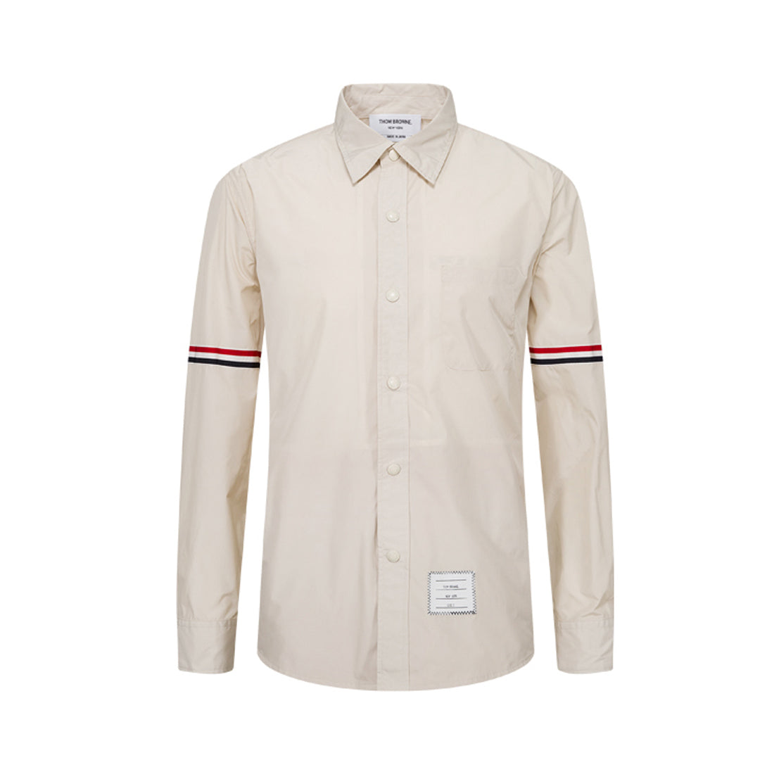 Men's Loose shirt Coat by Thom Browne, shirt detail view