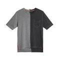 Classic Four-Bar T-Shirt with Button Side Vents - Premium Cotton by Thom Browne, product detail view