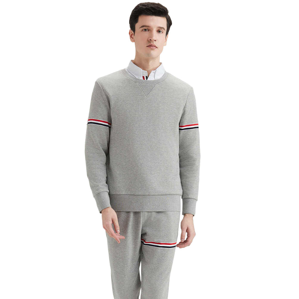 Classic Four-Bar Sports Sweatshirt - 100% Cotton Made in Japan by Thom Browne, garment detail view
