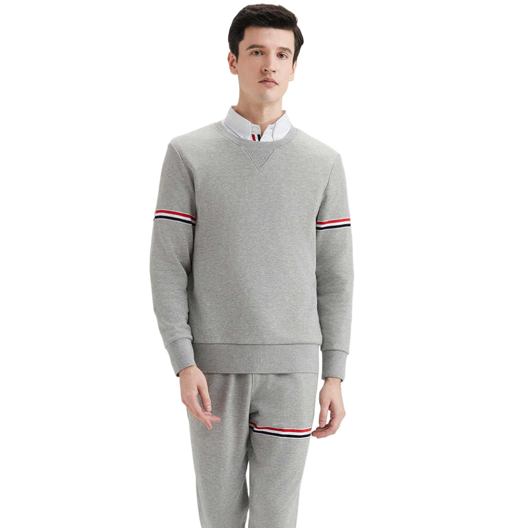Classic Four-Bar Sports Sweatshirt - 100% Cotton Made in Japan by Thom Browne, garment detail view