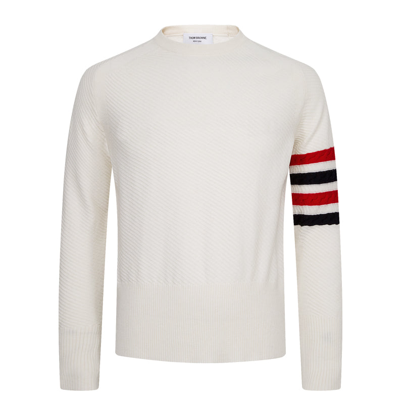 Men's Wool Sweater by Thom Browne, knitwear detail view