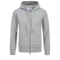 4 - Bar Embroidered Sports Hoodie - Premium Athletic Zip - Up by Thom Browne, garment detail view