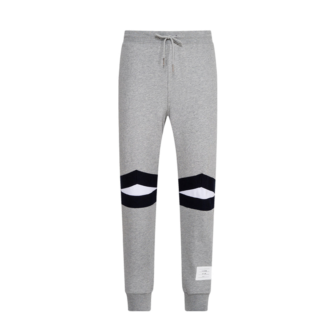 Thom Browne Style Unisex Sweatpants with Signature Four-Bar Detail - Image 3