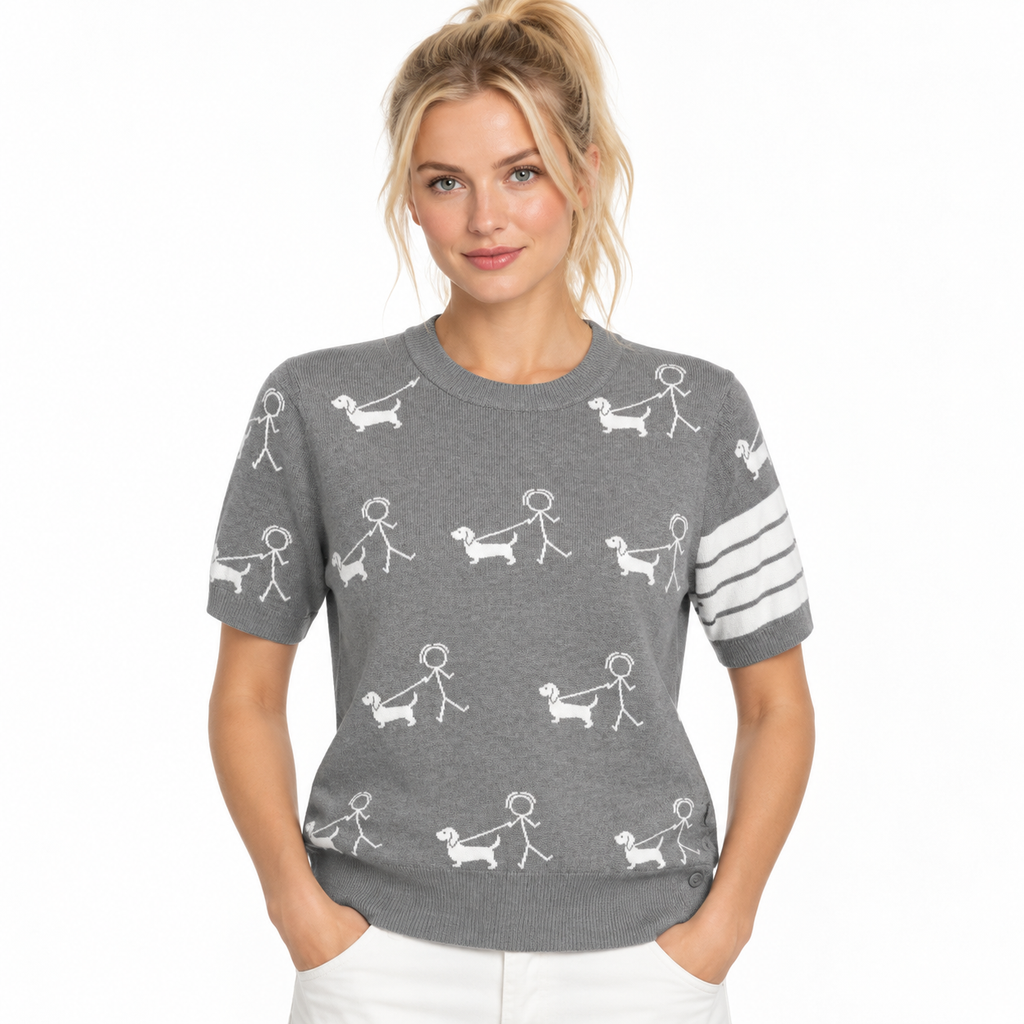 Knitted T-shirt - Model Main Image