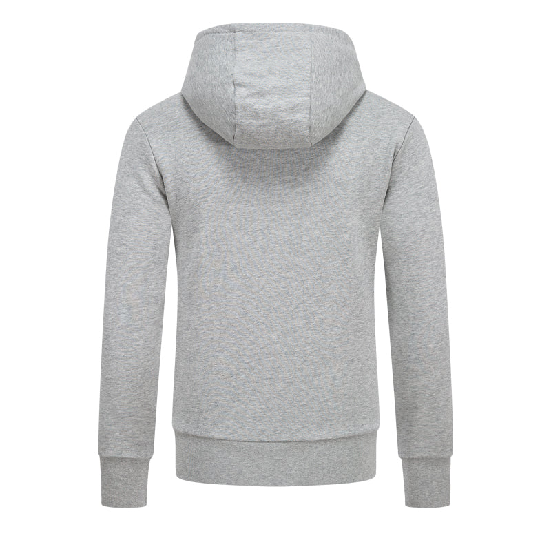 4 - Bar Embroidered Sports Hoodie - Premium Athletic Zip - Up by Thom Browne, garment detail view