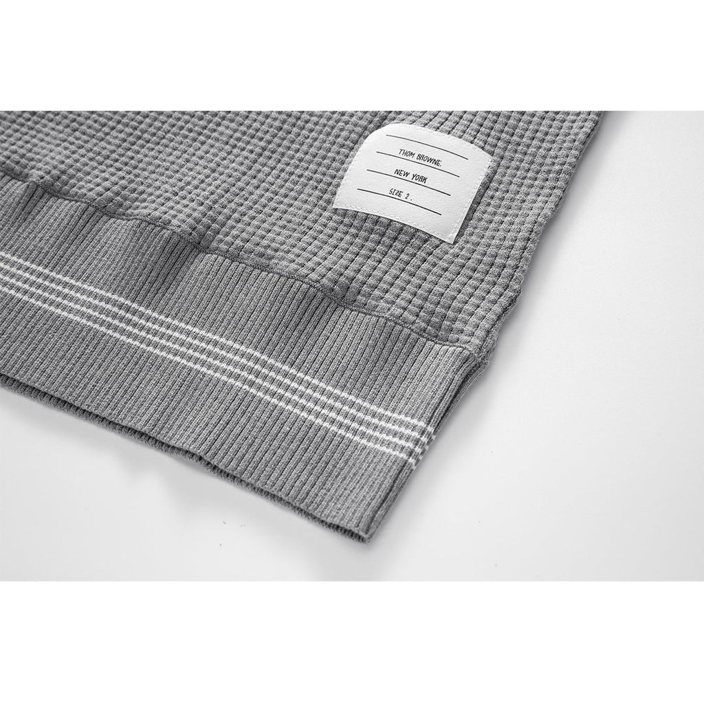 Classic Four-Bar Wool T-Shirt - 100% Cotton Made in Japan by Thom Browne, product detail view