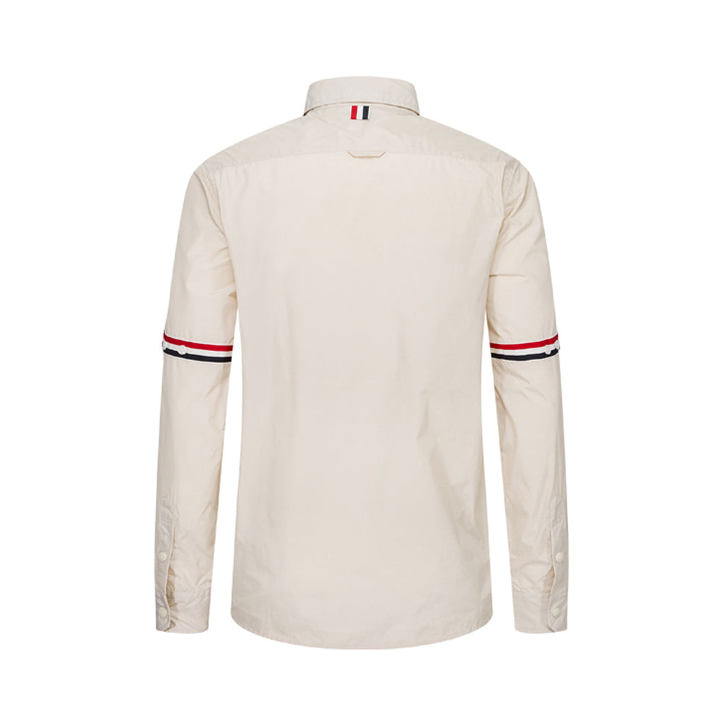 Men's Loose shirt Coat by Thom Browne, shirt detail view