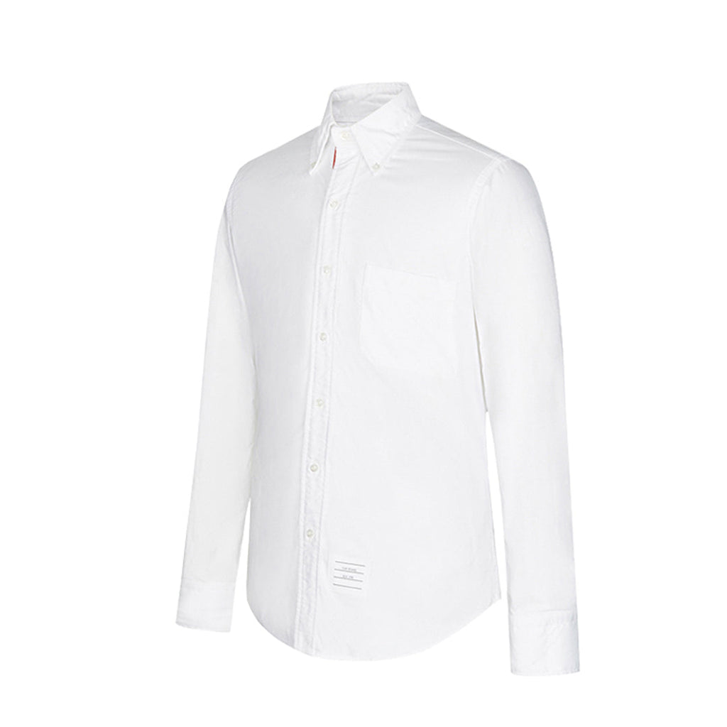 Oxford Solid shirt by Thom Browne, shirt detail view