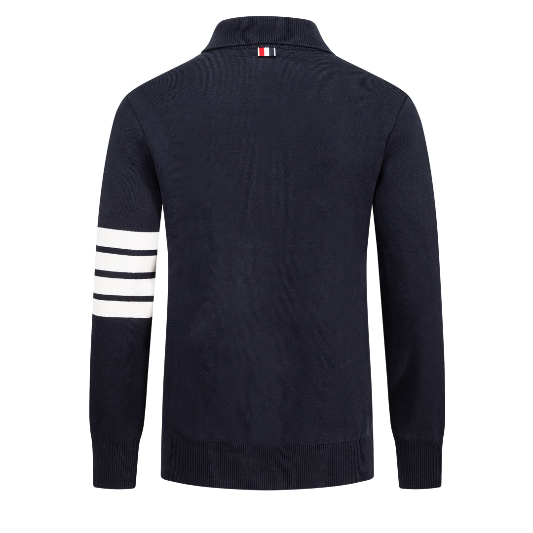Men's Wool Cardigan by Thom Browne, knitwear detail view