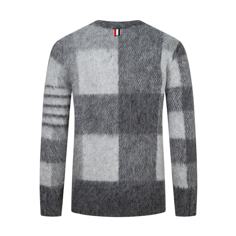 Men's Square Sweater by Thom Browne, knitwear detail view