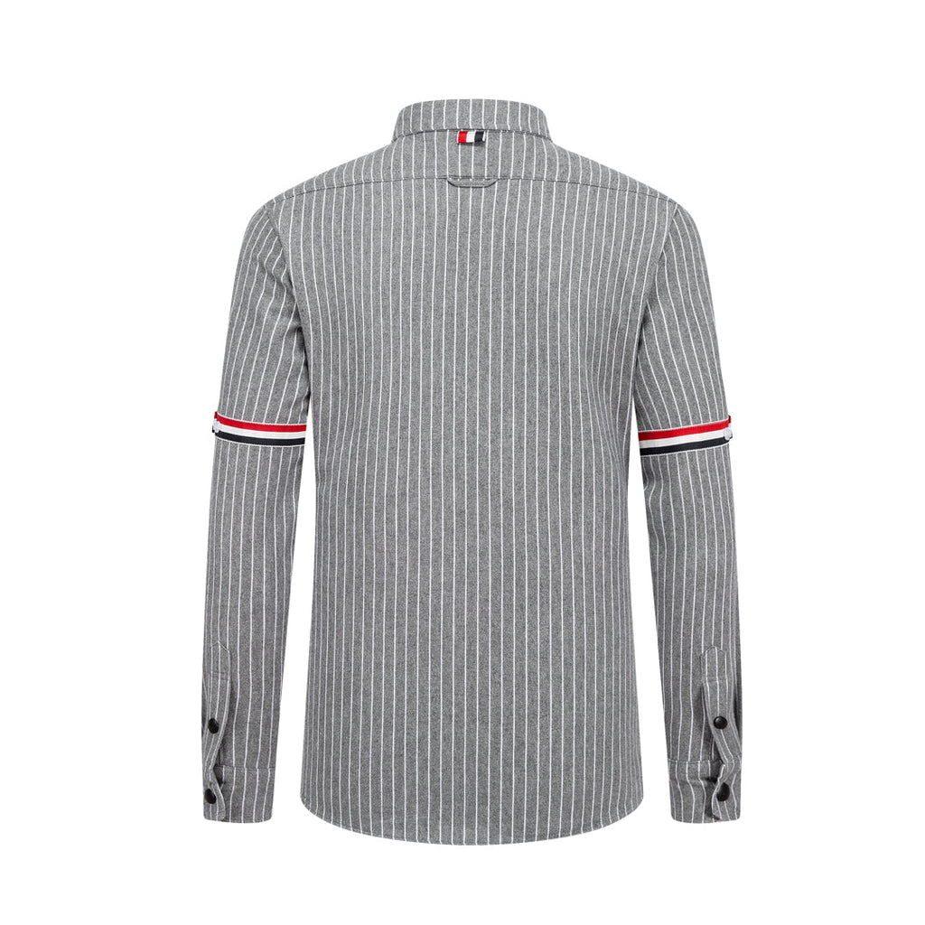 Men's Long-Sleeve Shirt by Thom Browne, shirt detail view