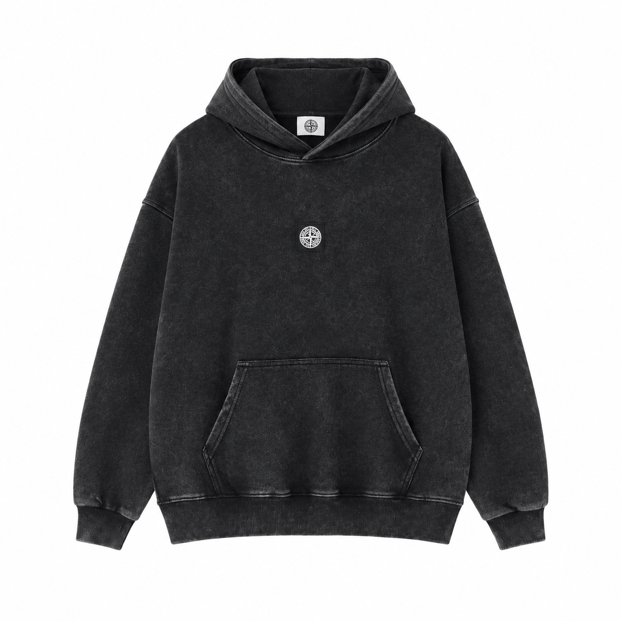 Stone Island Washed Relaxed-Fit Pullover Hoodie