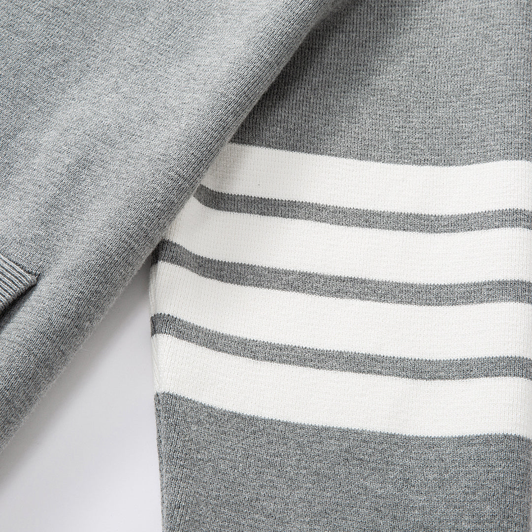 Men's Wool Cardigan by Thom Browne, knitwear detail view