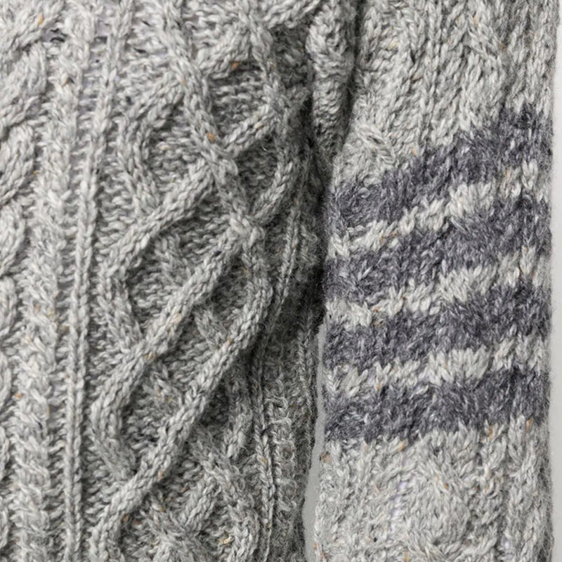 Men's Thickened Sweater by Thom Browne, knitwear detail view