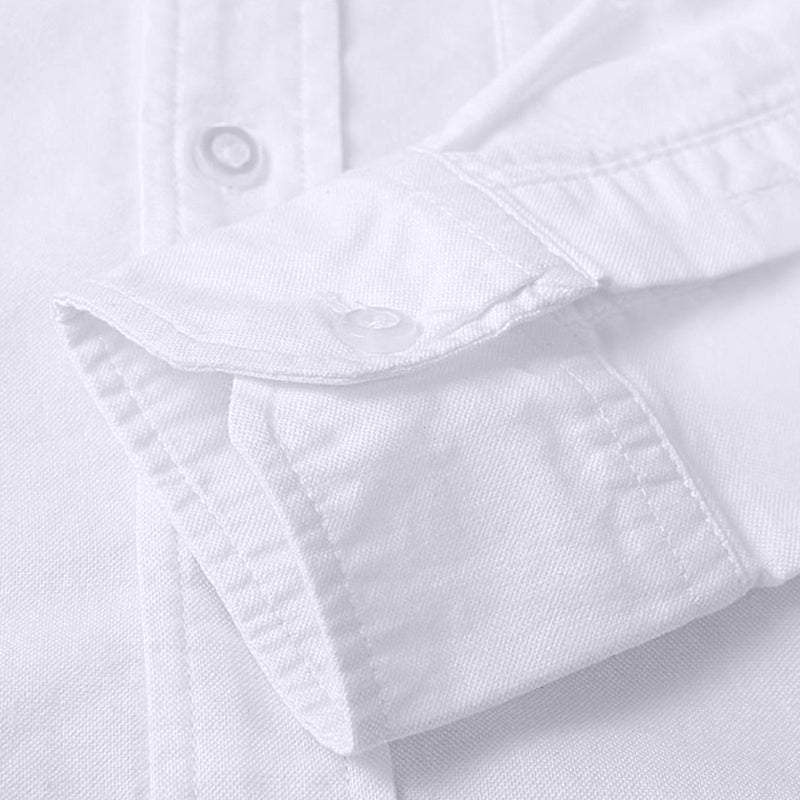 Four-Bar Oxford Casual Shirt by Thom Browne, shirt detail view
