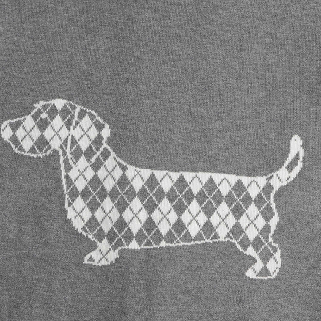 puppy Couples Hoodie by Thom Browne, garment detail view