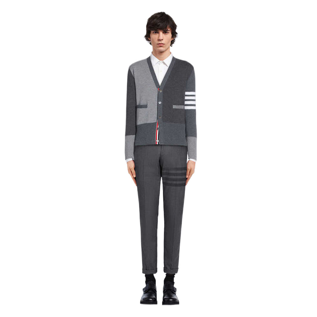 Men's Plaid Knitwear by Thom Browne, knitwear detail view