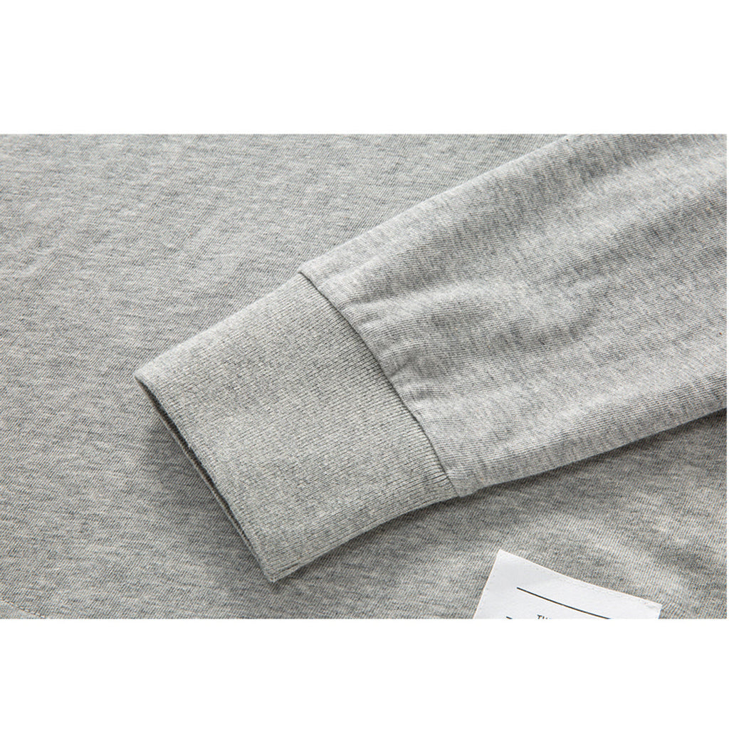 4 - Bar Puppy Embroidered Long Sleeve T - Shirt - Premium Cotton Tee by Thom Browne, garment detail view
