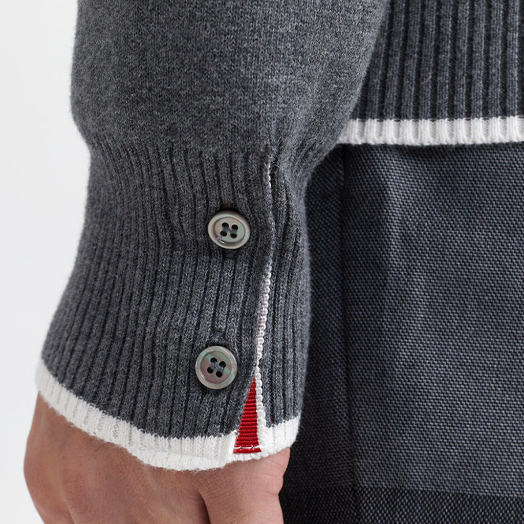 Men's Knitwear by Thom Browne, knitwear detail view