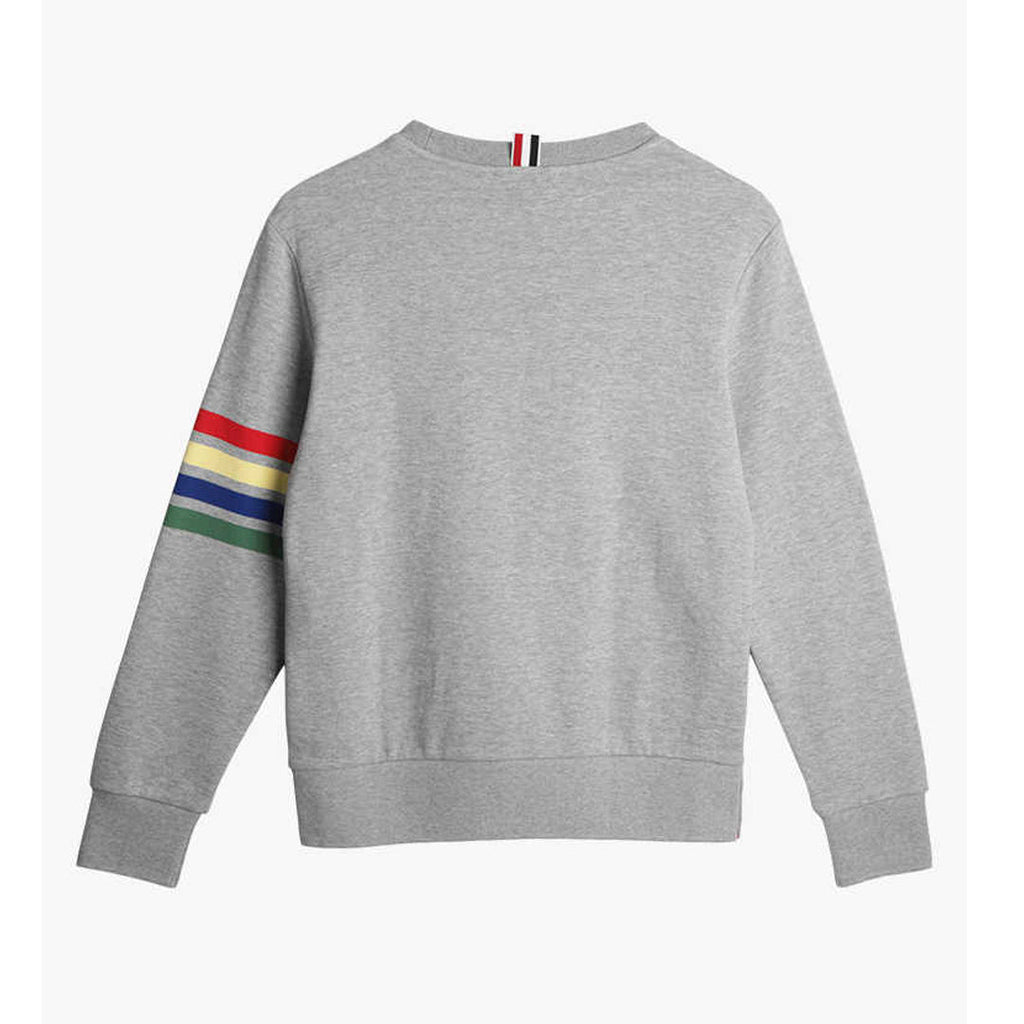Rainbow Four poles Hoodie by Thom Browne, garment detail view