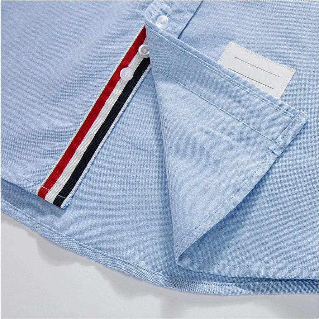 Men's shirt by Thom Browne, shirt detail view